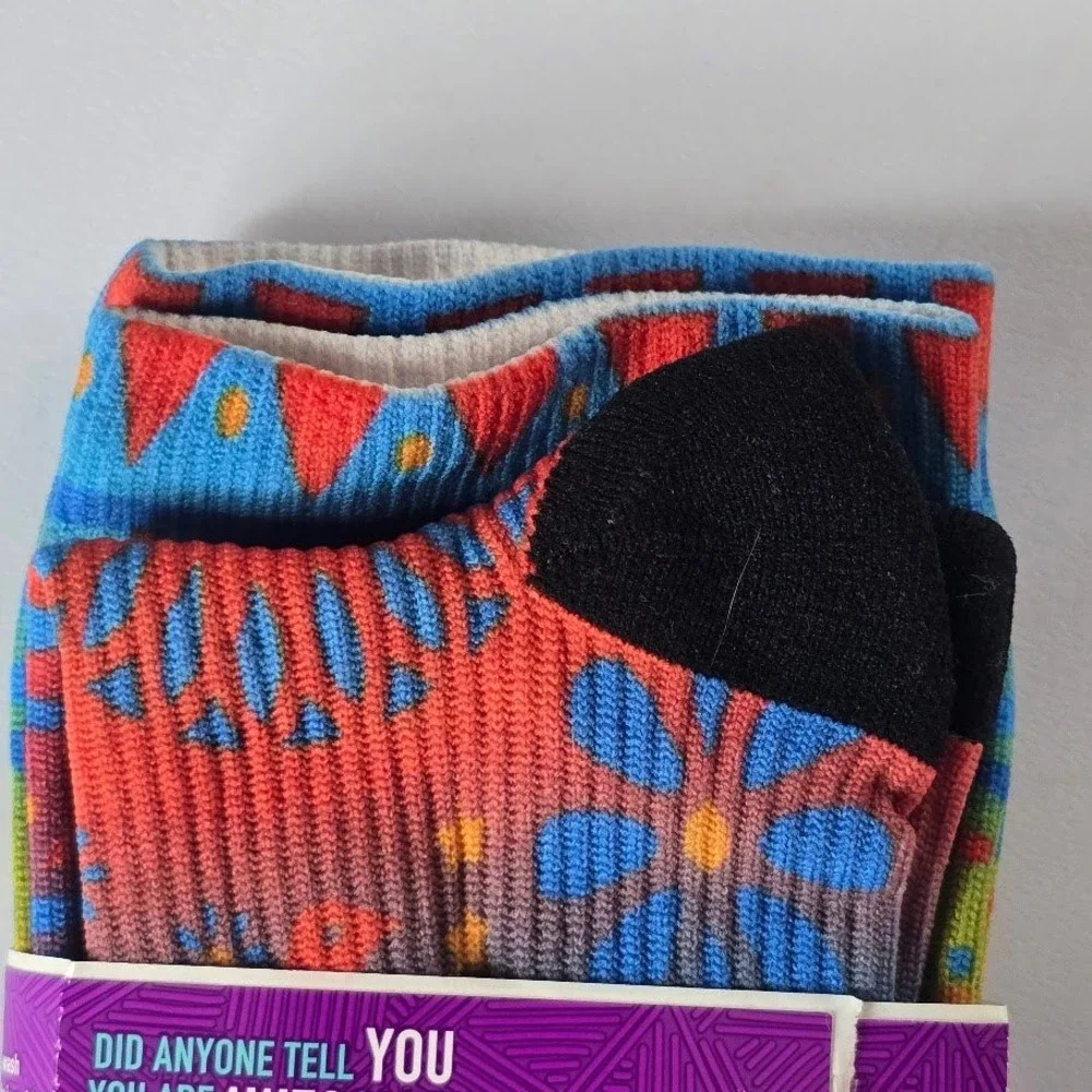 Crazy Compression Multicolor Socks‎ 2pk Graduated Performance Women XS Athletic